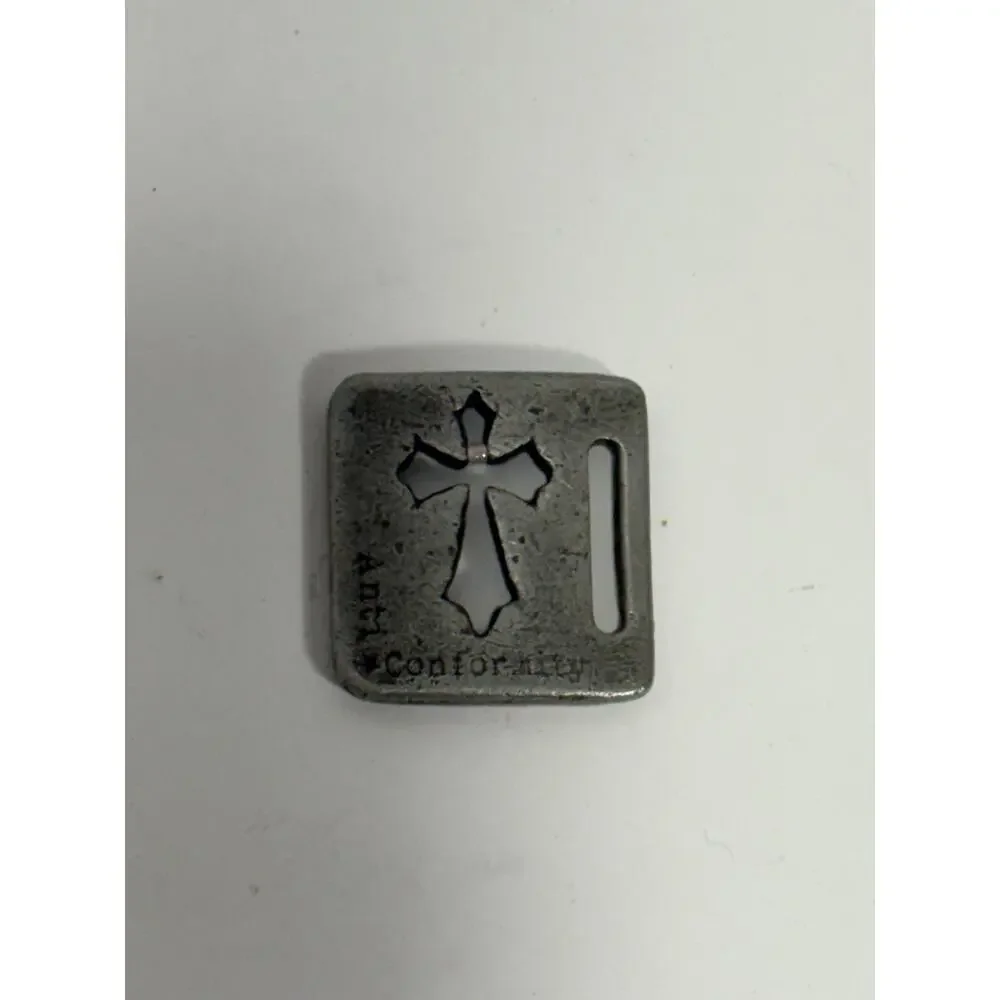 Ant Conformity‎ Cut Out Cross Belt Buckle? Pewter? Pendant See Details